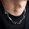 Collar de Acero de Titanio con Forma Irregular de Nicho Diseño de Personalidad para Hombres Accesorios Hip Hop Sentido de Alta Gama Sin Decoloración Joyería Ins