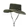Nuevo sombrero de pescador para hombre, adecuado para actividades al aire libre como la pesca y el senderismo, con un ala ancha para protección solar, transpirable e impermeable, ideal para viajes y eventos de team-building