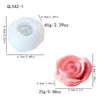 Molde de Silicona para Vela con Aroma a Rosa, Adornos Pequeños de Yeso, Decoraciones de Lujo para el Hogar, Molde para Hacer Jabón Artesanal