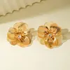 Aretes de Flor de Metal Coloridos Estilo Vacacional Dopamina Florales Transfronterizos Europeos y Americanos Yongge Jewelry Venta al por Mayor