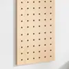 Painel de Furos de Madeira Maciça Prateleira de Parede Estante de Parede de Madeira Divisória Prateleira de Armazenamento Painel de Suspensão Prateleira de Parede