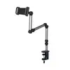 Soporte de Teléfono Perezoso para Mesita de Noche, Soporte de Tableta de Brazo Cantilever para Escritorio, Soporte de Teléfono con Brazo Mecánico Giratorio de 360 Grados para Cama