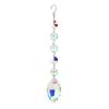 Pegador de sol cristal pegador de sol DIY decoração de pendurar no jardim cor arco-íris AB contas octogonais pingente de iluminação