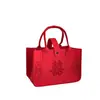 Bolsas personalizadas novas de feltro com personagem "feliz" para padrinhos e madrinhas, bolsas de feltro para doces de casamento, lembrancinhas com logo
