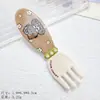 Tenedor Dibujo Animado Gato de Arroz Accesorios de Resina Pegamento Cremoso DIY Pinza Lateral Casa de Juego Adornos Colgante Flor de Zapato Decoración