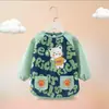 Batas Exteriores para Bebés Niñas, Baberos Infantiles para Comer, Bolsillos para Arroz de Bebé, Delantales Tipo Falda de Princesa Impermeables y Anti-Manchas y Ropa Protectora