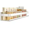 Estante de Almacenamiento para Cocina Estante para Condimentos Sin Taladro Montado en Pared Condimento Multifuncional Pared Condimento Blanco Gris Almacenamiento
