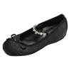 Sapatos de salto baixo retrô com aumento de altura oculto para mulheres, novos sapatos Mary Jane versáteis estilo fada para o verão de 2026