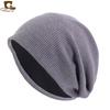 Gorro de algodão waffle de inverno, gorro lua, gorro de pelo comprido, touca de dormir TTM-132