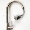 Boquilla Aireador para Grifo, Electrochapado, Moldeable, Estilo Largo, Empaque Blíster, Antisalpicaduras, Cabezal de Ducha Ajustable de Dos Velocidades