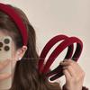 Diadema de Año Nuevo para Mujer 2024 Nueva Diadema de Terciopelo de Calavera Alta de Gama Alta Accesorios para el Cabello de Año Nuevo Otoño e Invierno Horquilla Retro