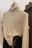 Capa base de punto fino de lana para mujer, nuevo estilo otoño/invierno, prenda interior de alta gama, top suéter de cuello en U para invierno
