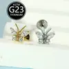 Piercing de Lábio Europeu e Americano Transfronteiriço 2025 Novo Modelo F136 Liga de Titânio Piercing de Osso da Orelha Joia Venda Direta do Fabricante