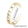 Pulseira com design de letra em zircônia microincrustada feminina moda pequena fresca banhada a cobre ouro 18K luxo leve pulseira aberta joia de mão