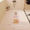Tapete de Piso de Arame Cortado com Desenho para Banheiro, Tapete de Piso Antiderrapante para Banheiro, Tapete de Pé Antiderrapante Fofo para Banheiro