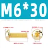 Tornillos de Cabeza Semiredonda Hexagonal de Latón Din7380 Tornillos de Cabeza Redonda tipo Copa Champiñón de Cobre M3M4M5M6M8M10