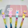 Conejo Espacial Súper Lindo Estudiante Examen Bolígrafo Japón y Corea del Sur Nuevas Chicas en Línea Rojo Arena Movediza Bolígrafo Creativo Palo de Hada Venta al por Mayor