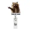 Insignia de Gato con Emoticono Insignia de Identificación de Animal Retráctil Carrete Acrílico Insignia de Perro Retráctil Nuevo Estilo Médico