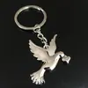 Venta directa Festival pequeño regalo metal creativo pájaro paloma gallo animal llavero láser LOGOTIPO regalo publicitario