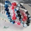 Pulsera de Porcelana Azul y Blanca Estilo Tinta y Lavado Estilo Nacional Juvenil Dedo Enroscado Antiguo Pulsera de Rosario Suave Pulsera de Nicho