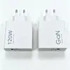 Carregador Padrão Europeu 120W Adequado para Carregamento Rápido de Celulares Apple, Xiaomi, Huawei e Vivo, Cabeça de Carregamento de Mesa com Porta Dupla