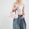 Bolso de Hombro Simple y Moderno Estilo Coreano para Mujer 2025 Primavera Nuevo Diseño Nicho Portátil Media Luna Sobaco
