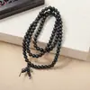 Sándalo Cuentas Sueltas DIY Cuentas Redondas Cuentas de Oración Budista Pulsera Joyería 4-12 mm Accesorios Cuentas de Madera Maciza Fabricante Mayorista
