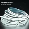 Tira de luz flexible COB 5V bajo voltaje serie completa, integración de alta densidad, iluminación uniforme sin puntos oscuros, especificaciones completas