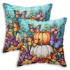 Nueva Funda de Cojín de Cosecha de Otoño Más Vendida Transfronteriza Amazon Temu Sofá del Hogar Funda de Cojín de Calabaza