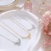 Base para collar de perlas DIY, collar de múltiples cuentas con lazo juvenil, accesorios de cadena para la clavícula, joyería al por mayor estilo coreano