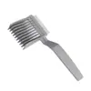 Peines de peluquería para hombres con mango largo, peine para peinar el cabello, peine con forma degradada y borde de empuje.