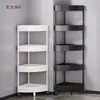 Estante de almacenamiento móvil para el hogar Mai estante de almacenamiento de pie para cocina esquina de baño triangular multicapa