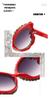 Gafas de Sol Oversize de Diseñador para Mujer - Acentos de Cristal Montados a Mano + Chic Estilo Urbano
