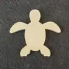 Imán de Refrigerador Océano Pintura Texturizada Materiales Hechos a Mano Piezas de Madera DIY Concha de Playa Pintura Decorativa Base de Madera Se Puede Añadir