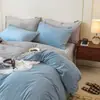 Conjunto de Roupa de Cama de Veludo Leite Outono e Inverno Conjunto de Quatro Peças Capa de Edredom Espessa de Veludo Coral Dupla Face Lençol de Flanela Peça Única Conjunto de Três Peças