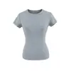 Top de manga corta con cuello redondo pequeño de Lyocell Tencel de doce colores, nuevo estilo verano 2025, ligero y transpirable, efecto adelgazante, camiseta