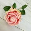 Rosa de imitación Mei Chen, redonda, rizada, con tacto hidratante, para decoración de bodas y hogar.
