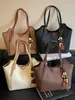 Bolso de axila de color liso y gran capacidad, nueva colección otoño 2026, bolso tote moderno y casual, bolso de hombro simple