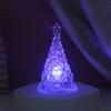 Decoração de Natal Presente Estrela Árvore LED Luz Multicolor Mutável Ornamento de Mesa Luz de Atmosfera de Cabeceira Venda por Atacado