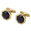 Dongguan abotoaduras nova superfície de diamante pedra natural céu estrelado areia azul pedra abotoaduras terno avançado camisa francesa abotoaduras prego