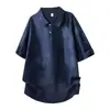 Camisa Polo con Solapa para Hombre 2026 Verano Delgada Transpirable Tie-Dye Americano de Manga Corta Casual Camiseta de Manga Corta para Hombre