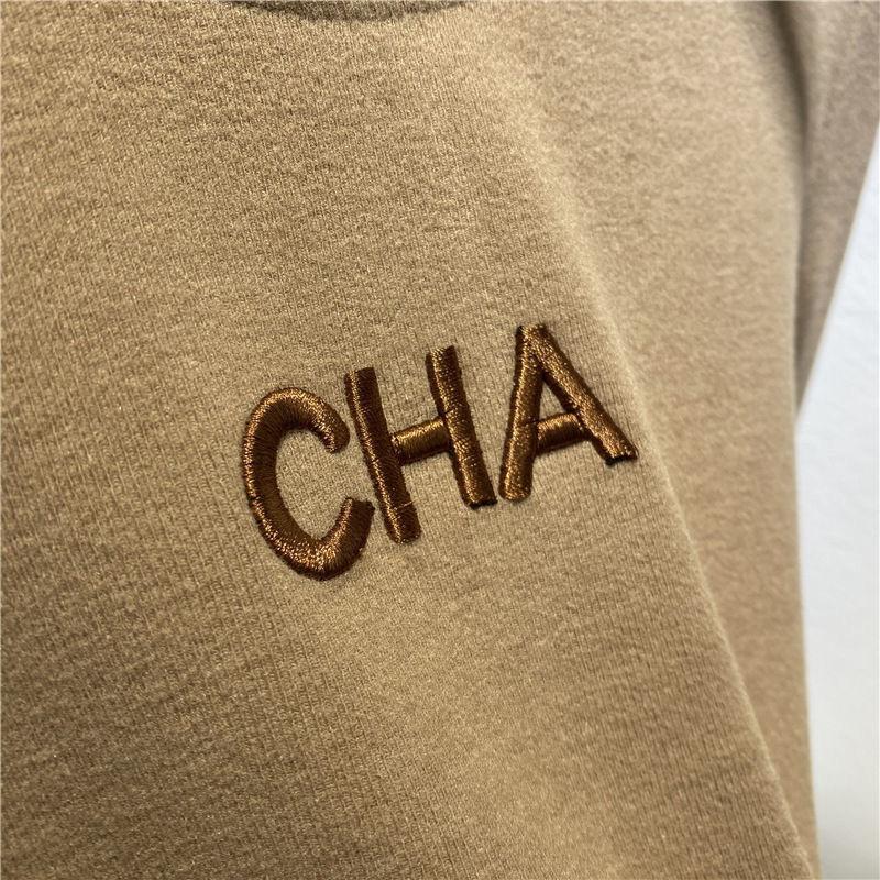 双面德绒字母刺绣长袖T恤女春季新款圆领加绒加厚内搭打底衫上衣