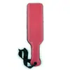 Suministros para adultos raqueta de cuero fábrica directa accesorios de escenario estilo chino sexy raqueta de madera rojo y negro comercio exterior mano