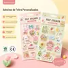 Adesivos de Desenho Animado 3D em Relevo de Resina de Cristal de Alta Transparência Feitos Sob Medida do Japão e da Coreia para Decoração de Capas de Celular e Scrapbooking