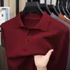Suéter de gola alta de malha grossa masculina transfronteiriço, nova camisa polo casual outono/inverno, blusa de base, moda masculina
