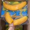 Paquete de Alivio del Estrés Transfronterizo Plátano Melocotón Gadget Popular Juguete para Apretar Regalo Caja Sorpresa Juguete Creativo Realista para Alivio del Estrés