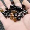 Ágata Torcida Gota d'Água Jade Contas Soltas Ágata Cor Café Preto Gota d'Água Pulseira DIY Colar Acessórios de Joias Contas