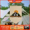 Suprimento Transfronteiriço Bandeira de Acampamento Amazon Bandeira Pendurada de Acampamento Decoração de Atmosfera Pano Pendurado Adereços de Atmosfera Bandeira Externa Triângulo