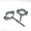 Suporte de tubo de aço inoxidável 304 Suporte de fixação de tubo de aço inoxidável Abraçadeira de tubo de aço inoxidável 304 Abraçadeira de anel Parafuso de anel para tubo