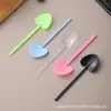 Cucharas Desechables de Plástico para Helado Empacadas Individualmente Cucharas para Postres Sundae de Helado Queso Color Mixto Forma de Corazón Pala para Pudín